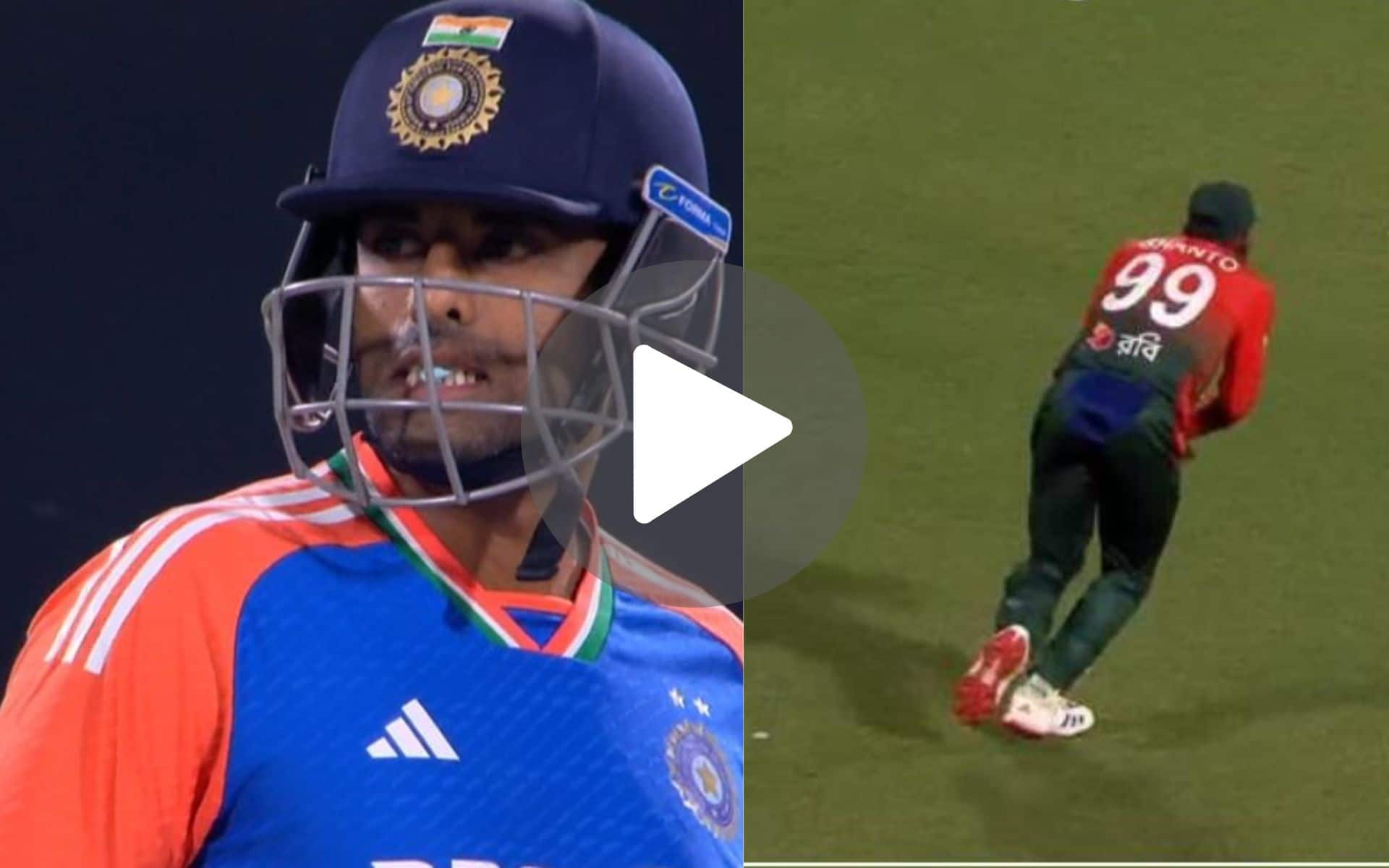 [Watch] Suryakumar Yadav Fails To Script History As Mustafizur Rahman's Trick Ball Ends His Innings